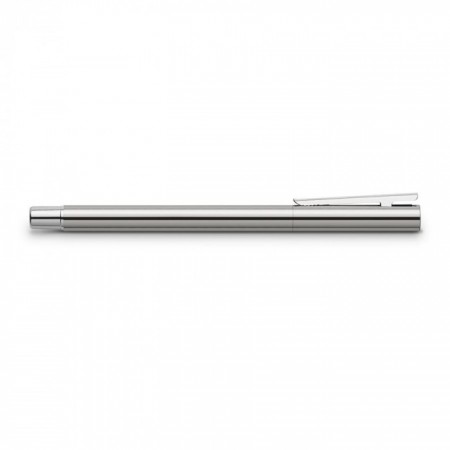 Neo Slim Shiny Rollerball Pen, Stainless Steel